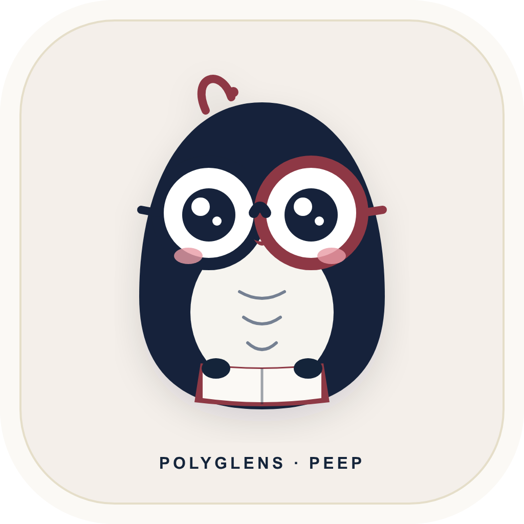 Pollyjin, the Polyglens character